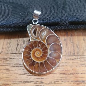 Ammonite fossil Pendant